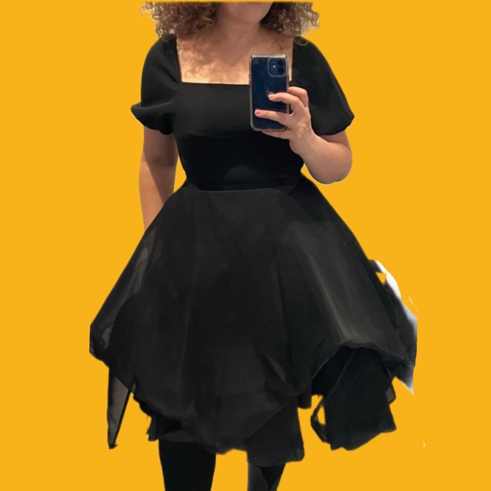 Morgane Le Fey bubble skirt midi dress